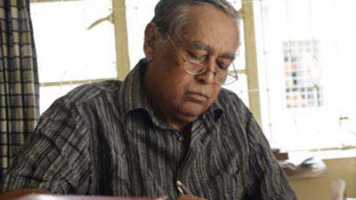 গ্রামের পথে কবি বেলাল চৌধুরীর মরদেহ
