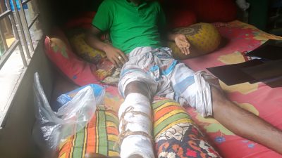 যুবকের উপর যুবলীগ নেতার বর্বরতা