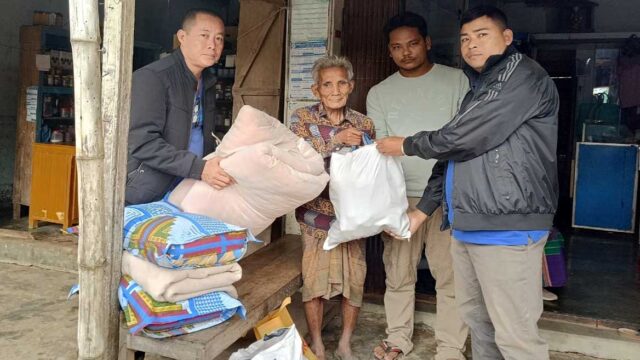 ইউপিডিএফ গণতান্ত্রিক’র শীতবস্ত্র  বিতরণ