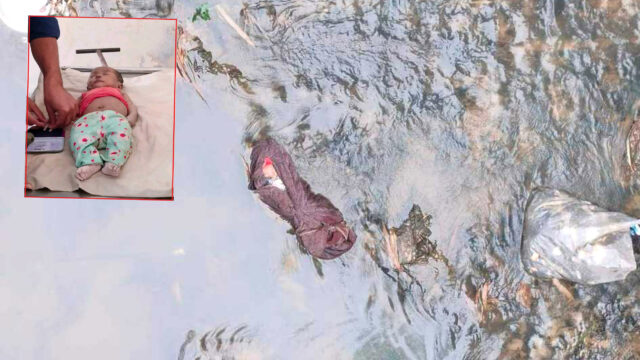 বাড়িতে ঠাঁই হলো না অবুঝ শিশুটির