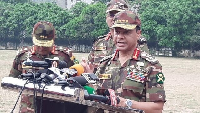 সার্বভৌমত্ব রক্ষায় সন্ত্রাসীদের ছাড় নয়: সেনাপ্রধান