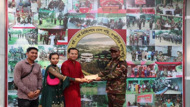 বাঘাইহাট জোনের বিঝু উৎসব পালনে অনুদান প্রদান