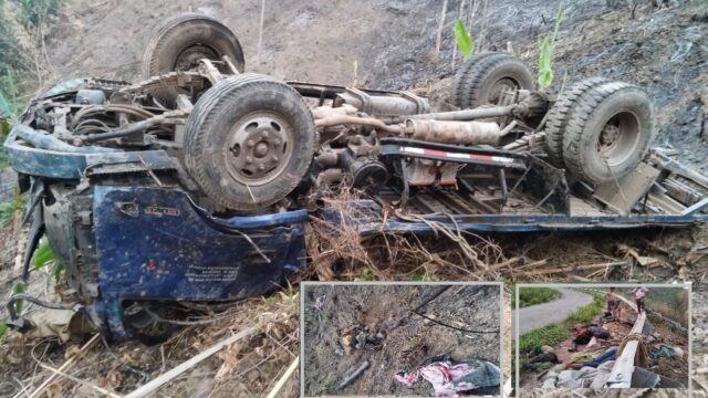 ট্রাক খাদে পড়ে শ্রমিক মৃত্যুর সংখ্যা বেড়ে নয়