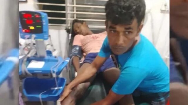 স্থলমাইন বিস্ফোরণে যুবকের পা বিছিন্ন