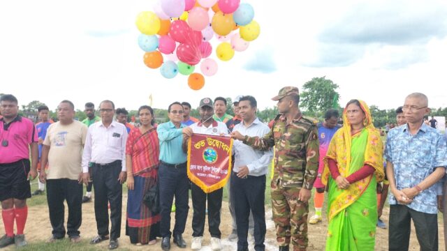 দীঘিনালায় জোন কাপ ফুটবল টুর্নামেন্টের উদ্বোধন