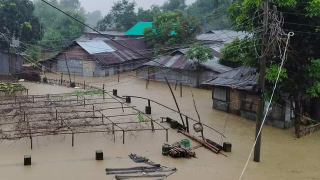 খাগড়াছড়িতে বন্যায় পানিবন্দী হাজারো পরিবার