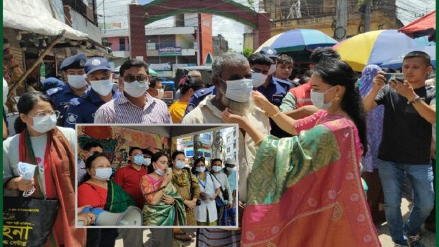 খাগড়াছড়িতে সুরক্ষা সামগ্রী বিতরণ