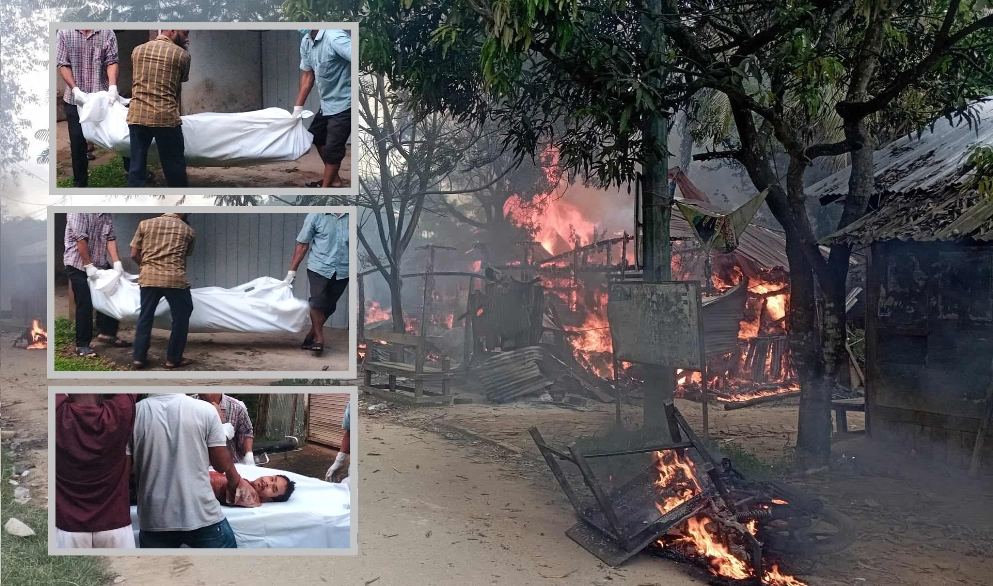 সংঘাতের আগুনে জ্বলছে পাহাড়,নিহত তিন