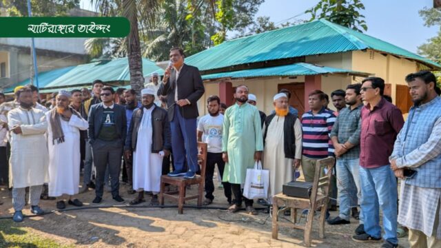তাইন্দং এলাকায় জামায়াত প্রার্থীর গণসংযোগ
