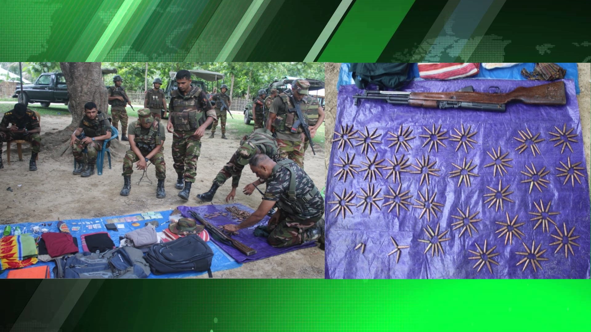 খাগড়াছড়িতে অস্ত্র ও গোলাবারুদ উদ্ধার